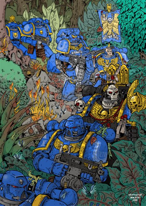 Ultramarines Warhammer Art Warhammer 40k Art Science Fiction Art