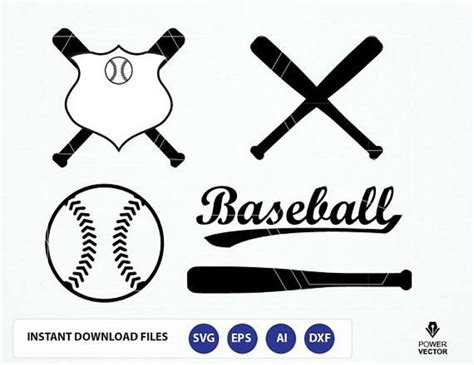 Baseball Svg Cut File Baseball Bat Softball Sports Svg