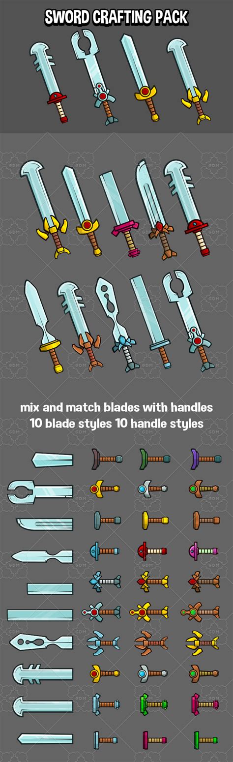 Sword crafting pack | GameDev Market