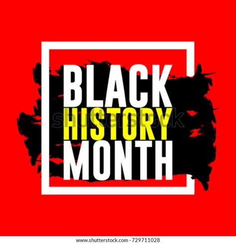 Black History Month Logo Vector Template Stock Vector (Royalty Free ...