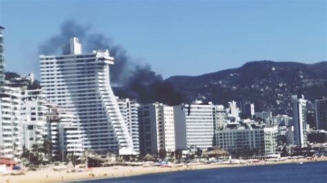 Hotel Emporio Reportan Incendio En Parte Alta De Edifico En Acapulco