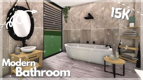 Modern Bathroom Speedbuild Bloxburg Roblox Youtube