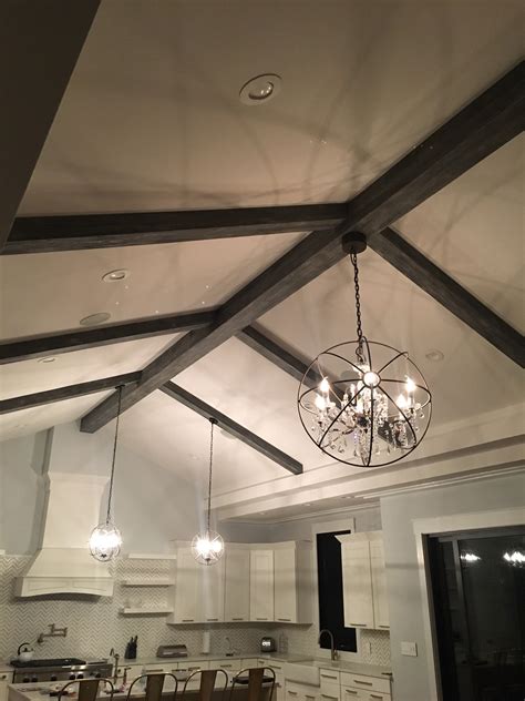 Hanging Chandeliers On Kitchen Beams Barron Designs