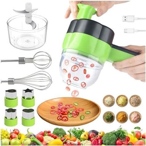 4 In 1 Electric Food Chopper Mini Blender Flower Food Processor For