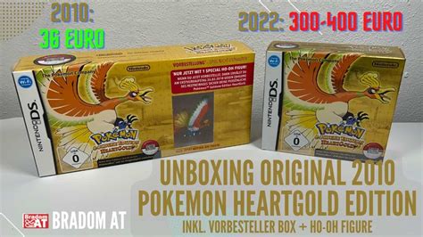 Unboxing 2010 Pokémon Goldene Edition HeartGold inkl Vorbesteller Box