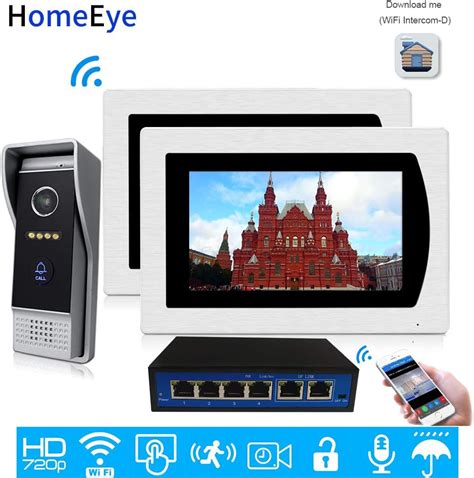 HomeEye 7 Inch 720P WiFi IP Video Door Phone Video Intercom Home Access