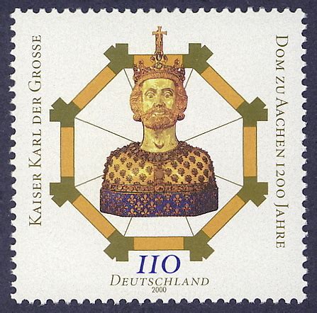 Science And Technology On Stamps Charlemagne Carolus Magnus