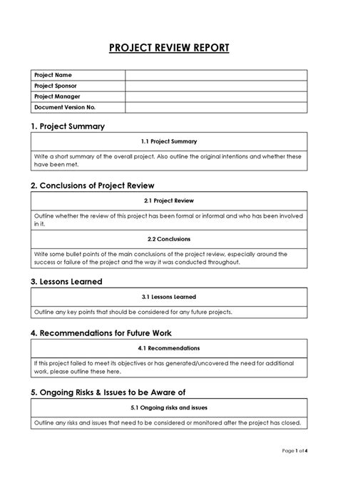 26 Project Scope Statement Templates Free Downloads