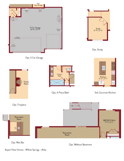 Atlas: 4 Bed / 3.5 Bath Floor Plan For Sale in Monument, CO