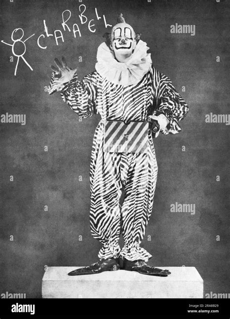 New York New York C 1952 A Portrait Of Clarabell The Clown The Mute