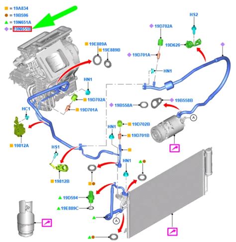 Ford Focus Mk C A C System Tube Assy H F N Va New