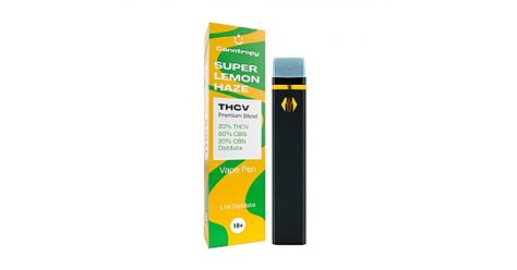 Canntropy Disposable Vape Lemon Haze Thcv Cbg Cbn 1ml