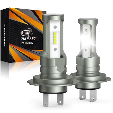 Pulilang H Led Headlight Bulbs W Lm K White Brighter