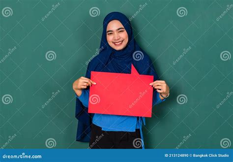 Confident And Happy Woman Concept Pretty Attractive Muslim Lady