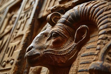 Premium Ai Image Amun The Celestial Ram Sheep Goat Ancient Egypt
