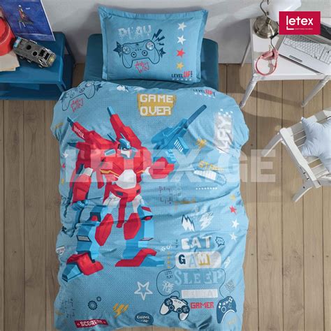 Clasy მოზარდის თეთრეული ერთსაწოლიანი (Game Over) - LETEX.GE