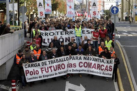 Los Trabajadores De Navantia Se Manifiestan Hartos De Promesas