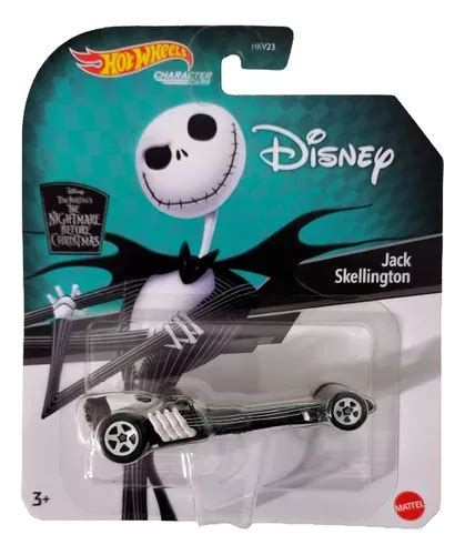 Jack Skellington Extraño Mundo De Jack Disney Hot Wheels Blanco negro