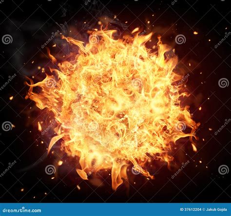 Boule De Feu Photo Stock Image Du Passion Jaune Conception