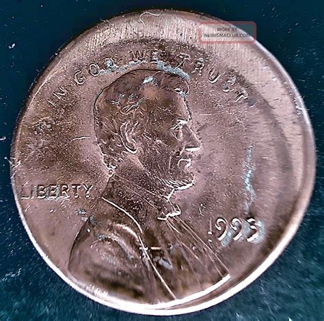 1993 Off Center Broadstruck Error Lincoln Cent Bu Mis Broad Struck O C Bs Coin 4