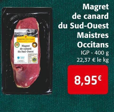 Promo Maistres Occitans Magret De Canard Du Sud Ouest Chez Colruyt