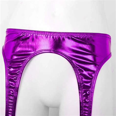 Porte Jarretelle Jarretelles Gothiques Pour Femme Lingerie Brillante D Lique Taille Haute