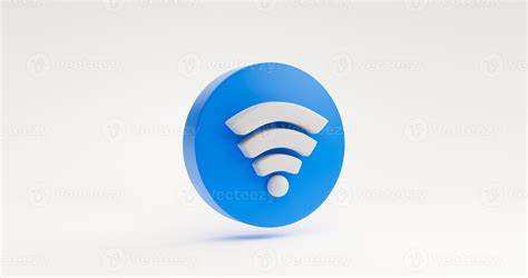 Blue Wireless Network Icon Or Technology Wifi Symbol Sign Icon Website