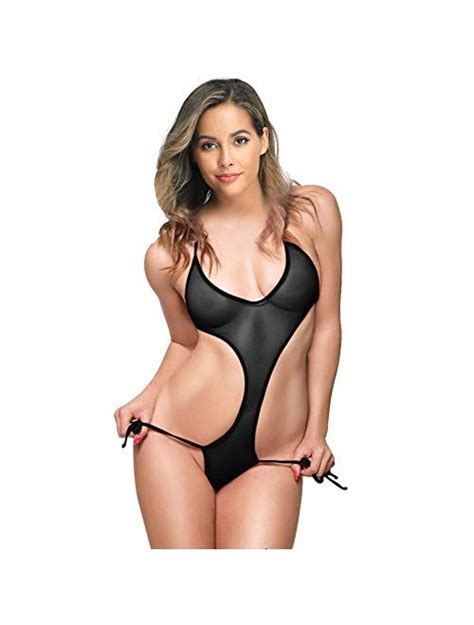 Buy SHERRYLO Sheer Mesh Monokini Bikini Mesh See Through One Piece