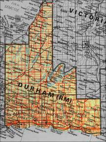 Durham County Ontario Map - Map Of West