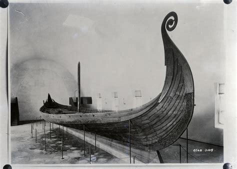 The Oseberg Ship In The Viking Ship Museum At Bygdoy Oslo Norway