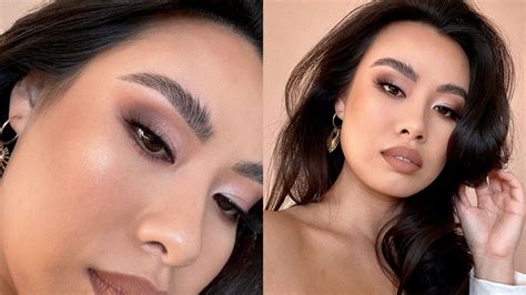 Neutral Tone Bronze Makeup Tutorial Perfect Date Night Makeup Youtube