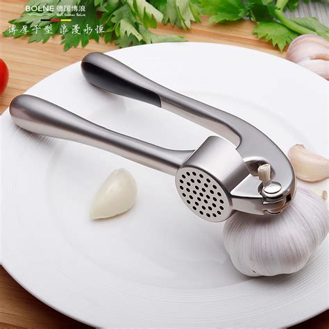 Bolang 304 Stainless Steel Garlic Presser Manual Press Garlic Slime