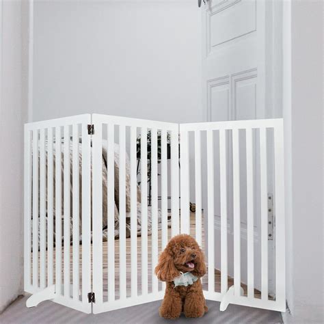 Tucker Murphy Pet Metter Wood Free Standing Pet Gate With A Pair Of