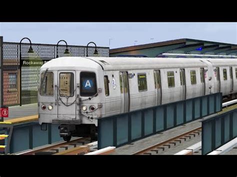 Openbve Train Action At Rockaway Blvd Youtube