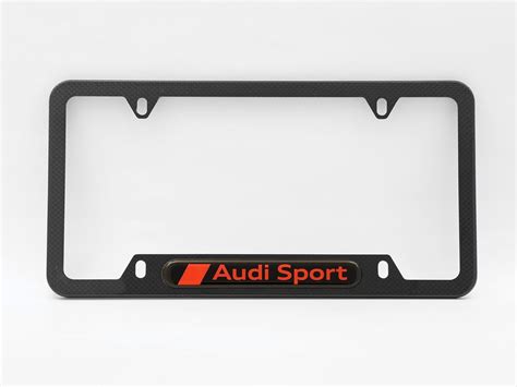 Genuine Audi Sport License Plate Frame Carbon Fiber Partsbytopher Llc