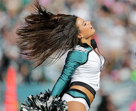 Eagles Cheerleaders Perform During Game Against The New Orleans Saints