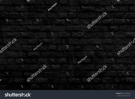 Black Brick Building Wall Interior Modern Stock Photo 1810178242 ...