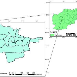 Map of Herat province, Afghanistan. | Download Scientific Diagram