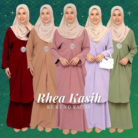 Kurung Kaftan Rhea Kasih Baju Raya Koleksi Raya Elz Medinaa Baju