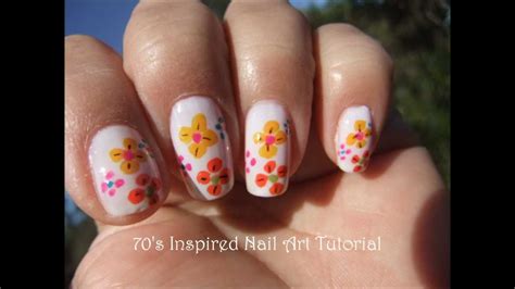 70s Inspired Nail Art Tutorial Youtube