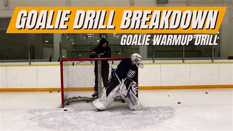 Simple Hockey Goalie Warmup Drill Goalie Drill Breakdown Youtube