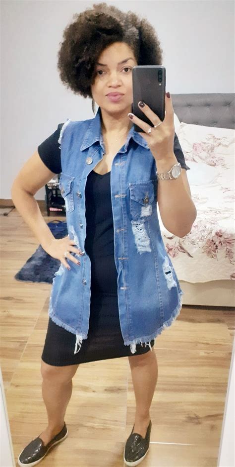 Pin De Azzola Andreea Em Denim Fashion Look Colete Jeans Looks