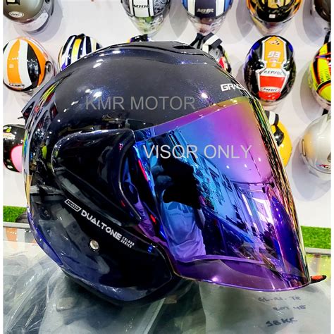 gracshaw glazzo  tone helmet gi animalia single visor maribu blue