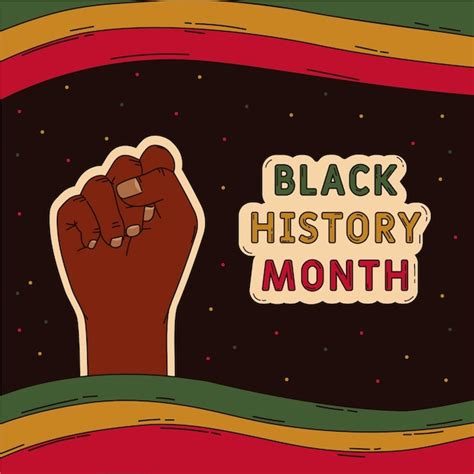 Free Vector Hand Drawn Black History Month Illustration