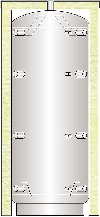 TML Pufferspeicher 4000l Mit Isolierung Silber