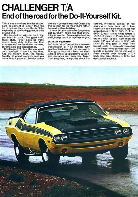 1971 Dodge Challenger Ta Art Print By Digital Repro Depot Dodge