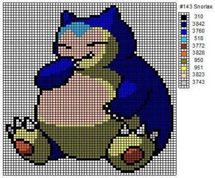 Snorlax By Cdbvulpix Pokemon Cross Stitch Pokemon Cross Stitch