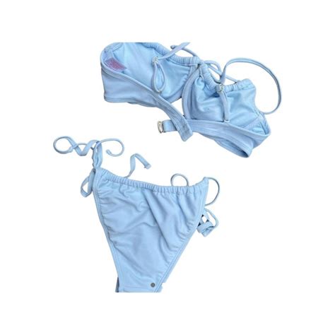 Small Baby Blue Bikini Target Matchingset Depop