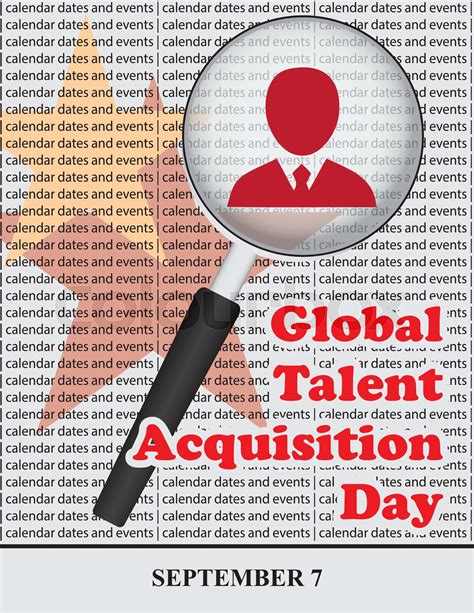 Global Talent Acquisition Day Stock Vector Colourbox