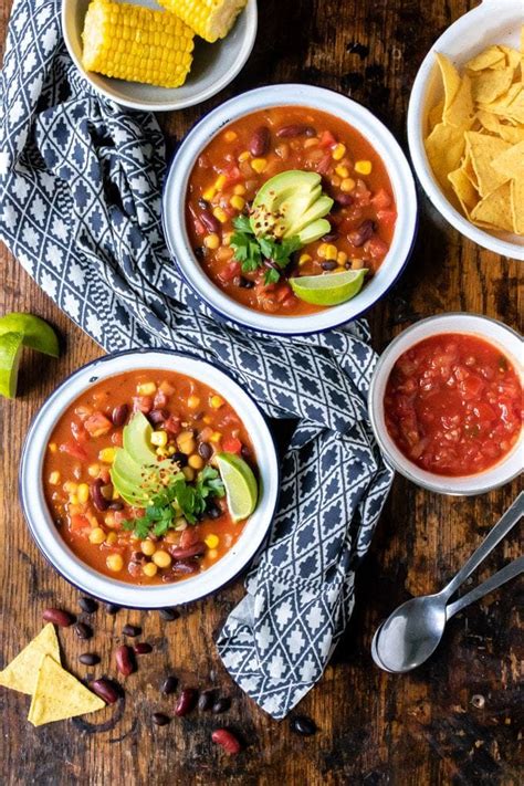 Easy Mexican Bean Soup - Veggie Desserts